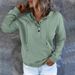 Women's Clothing site long sleeved loose casual hooded drawstring pocket sweatshirt_ecoleips.com
