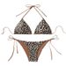 Women’s Clothing bikini swimwear new leopard print lace up sexy swimsuit female bikini_ecoleips.com