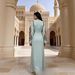Women's Clothing Muslim Plus Size Women's Long Robe Dress Set African Style Abaya Summer Extra Large Size Women's Clothing_ecoleips.com