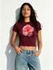 Casual Women’s Y2K Crop Top, Fashion Logo Print Tee, Trendy Street Style Top_ecoleips.com