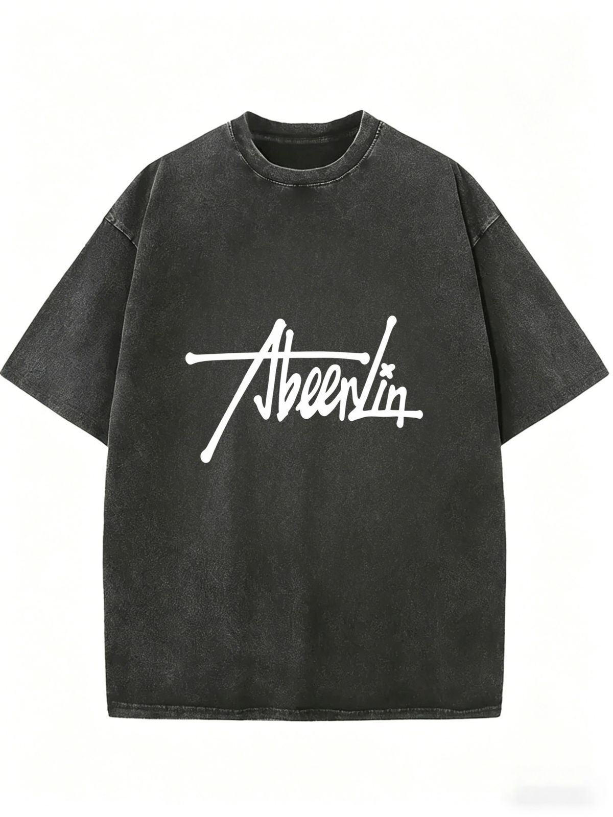 Women's Fashion Washed T-Shirt, Oversized Silhouette Comfortable Daily Wear Top_ecoleips.com