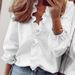 K New Long-sleeved Lace Collar Blouse For Women_ecoleips.com