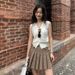 Sleeveless Knitted Cardigan, Stylish Trendy, Casual And Versatile, Women's V-neck With Single Row Of Buttons, Elegant_ecoleips.com