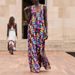 Spring New Women's Casual Loose Irregular Geometric Suspender Long Dress_ecoleips.com
