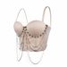 Aria Basics Aria Basics European And American Cross-Border Tassel Chain Camisole Summer Performance Stage Sexy Stylish Slimming Fishbone Corset_ecoleips.com