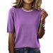 2026shein Cross-border European And American Independent Site Short-sleeved Round-neck Casual Sweater New_ecoleips.com