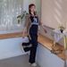 Women's American Style Street Style Cargo Pants Set Summer Fashion Sweet Cool Short Sleeved T-Shirt Red Casual Pants Two Piece Set_ecoleips.com