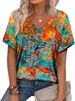 Alaroo Womens Summer Tops 2026 V Neck Short Sleeve Shirts Trendy Dressy Casual Vacation Outfits Printed_ecoleips.com