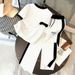 Women's Summer Round Neck Short-Sleeved Top And Trousers Set Style Smiley Face Print_ecoleips.com