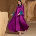 Women's Clothing Light Luxury Half High Collar Two Piece Middle Eastern Large Size Dress_ecoleips.com
