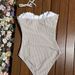 New 2026 Women's Sleeveless One Piece Swimsuit Black White Stripes Sporty Simple Design European American Export Style Swimwear_ecoleips.com