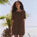 Cross-border Summer New Style Loose Casual Decorative Line Short European And American Women's Fashion Pocket_ecoleips.com