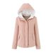 Women’s Fleece-Lined Hooded Puffer Jacket – Korean Style Quilted Coat With Polyester Padding For Casual & Campus Wear_ecoleips.com