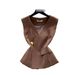 Korean Style Women's V Neck Sleeveless Vest Slimming Stylish Summer Outerwear Innerwear Suitable_ecoleips.com