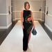 Women's Clothing hollow snake shaped hot diamond slit hip dress_ecoleips.com