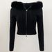 Women's Hooded Zip-Up Cardigan With Detachable Fur Trim - Stylish Winter Pullover For Casual & Office Wear_ecoleips.com