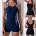 Women's Clothing New Swimsuit One Piece Splicing Sports Swimsuit Large Size Bikini Spot_ecoleips.com