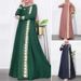 2025 New In-Stock Robe With Southeast Asian Pattern Print, Fashionable And Elegant Long-Sleeved Loose Dress_ecoleips.com