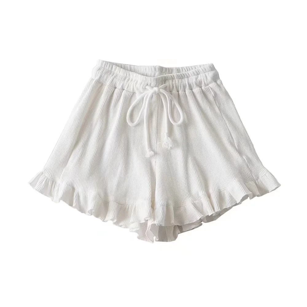Women's Clothing Summer New Elastic Waist Sports Pants Hot Pants_ecoleips.com