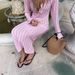 Spring Autumn High-End Knit Dress Elegant Hollow-Out Knit Dress – Long Sleeve French Chic Bodycon Dress For Women_ecoleips.com