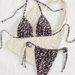 Women's Sexy Two-Piece Swimsuit European American Style Bikini Beach Triangle Cross-Over Design Swimwear Set_ecoleips.com