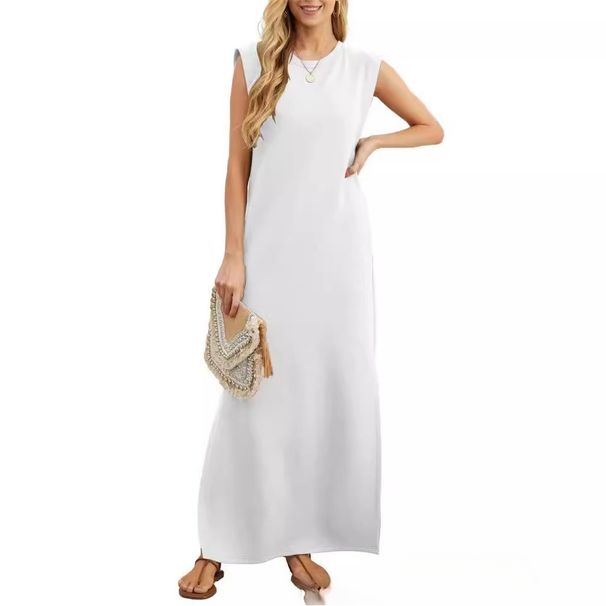 Popular Women's Summer Casual Loose Long Dress_ecoleips.com