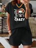 Women’s 2 Piece Outfit Set – Oversized Graphic T-Shirt And Biker Shorts Matching Set, Casual Summer Lounge Tracksuit For Daily Wear-302_ecoleips.com