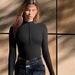 Women's Sexy Ribbed Long Sleeve Jumpsuit With Front Zipper - Slim Fit Bodysuit, Stretchy & Comfortable, Versatile For Casual & Night Out_ecoleips.com