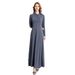 Verve Women's Muslim Abaya Dress Loose Plus Size Outerwear_ecoleips.com