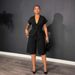 Women's European Elegant Two Piece Set S11219 with Raglan Sleeves Slim Waist Tie Waist Pants Summer Commuter Wear_ecoleips.com