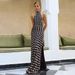 Women's Clothing Summer Fashion New Women's Dress Elegant Halter Neck Backless Polka Dot Chiffon Slim Long Dress_ecoleips.com