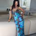 Women New Summer Dress Elegant Slim Printed Pure Desire Sleeveless Sling Dress Casual Streetwear For Female_ecoleips.com