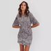 Women's Clothing New Autumn/winter Velvet Sequined Fashionable And Elegant Back V Neck Open Back Short Sleeved Dress_ecoleips.com