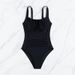Aria Basics 24 New Style European And American Sexy Women's Solid Color One-Piece Swimsuit Hot-Selling Swimwear Bikini_ecoleips.com