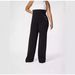 Women's Clothing Casual Straight Pants High Waist Button High Elasticity_ecoleips.com