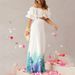 Women's Clothing Two-piece casual off-shoulder solid one-shoulder ruffle sleeves _ecoleips.com