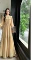 Ethereal Fairycore Dress For Women – Elegant Flowy Summer Dress In White/Black/Khaki (S-L)_ecoleips.com