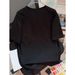 Plus-Size Embroidered Floral T-Shirt – Elegant Beaded Blouse For Women, Loose Fit & Breathable (1XL-4XL, Black)_ecoleips.com