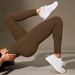 High Waist Seamless Fitness Pants Women's Yoga Clothes Leggings Autumn Winter Threaded Sports Tights_ecoleips.com