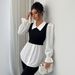 Cross-border European American Elegant Minimalist Style Two-piece Shirt Vest Top Women's Clothing 2025 Autumn And_ecoleips.com
