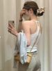 K New Style Of U-shaped Vest With Chest Cushion And Hanging Neck, Suitable For External Wear, Slim Fit And Slimming, Hollowed Out And Beautiful Back_ecoleips.com