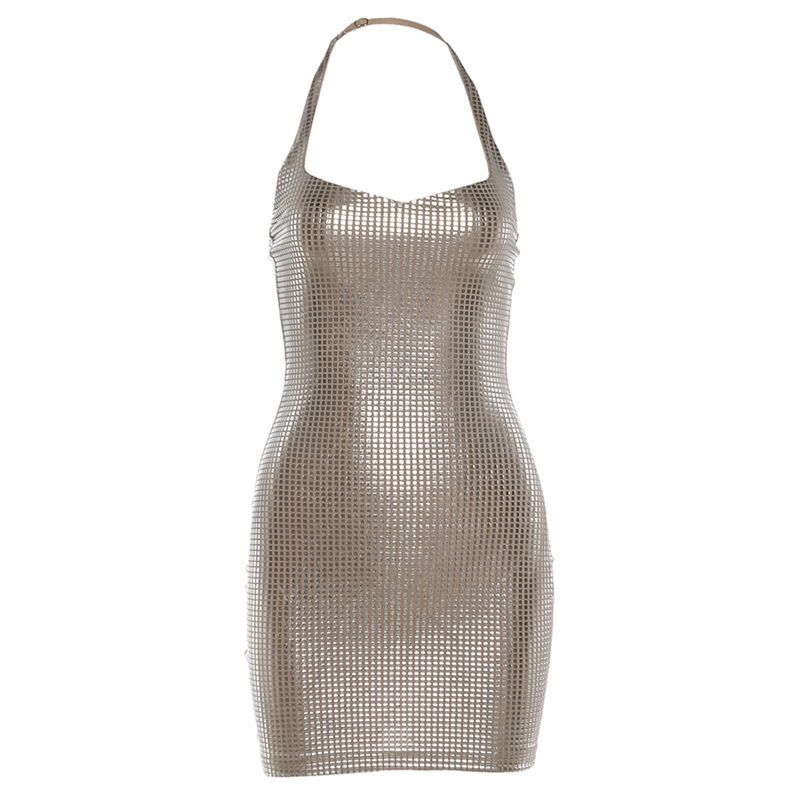 Women's Sexy Halter Neck Bodycon Dress Slim Fit Waist Autumn Fashion Unique Design For Women_ecoleips.com