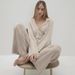 European And American New Knitted Long-Sleeve Long-Pants Loose Pajama Set Autumn Cross-Border Wholesale Homewear_ecoleips.com