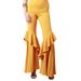 Women's High-Waisted Pleated Flare Pants Spring/Autumn Fashion Stage Pants_ecoleips.com