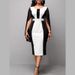 K New Women's Contrasting Sexy Tight Fitting Party Dress With Suspender And Party Dress_ecoleips.com
