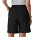 2025s 2025 New Summer Women's Casual Loose Pocket Cotton Linen Shorts_ecoleips.com