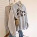 Women's Light Gray Hooded Sweatshirt Casual Loose Fit Slimming Trendy Top Plus Size New Autumn Winter Style Versatile_ecoleips.com