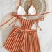 Women's High-Cut Bikini Set With Mesh Panels & Adjustable Ties – Breathable Polyester Swimwear For Beach & Pool (8 Colors, S-Xl)_ecoleips.com