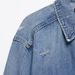 Distressed Denim Shirt Jacket For Women - Stylish Cropped Casual Top With Ripped Details (XS/S/M/L, Blue)_ecoleips.com