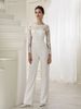 Women’s Clothing autumn and winter new perspective long sleeved lace jumpsuit windbreaker two piece new_ecoleips.com